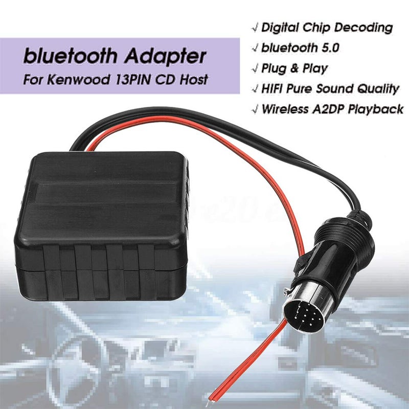 CfoPiryx Car Bluetooth AUX Adapter HiFi Stereo System for Kenwood 13-pin CD Host - Image 4